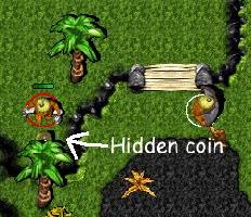 Gruntz - Trouble in the Tropicz: Now Who Put That Warpstone Piece There hidden coin